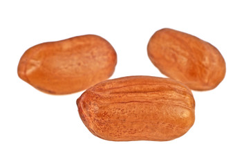 Obraz premium Peanuts isolated on a white background