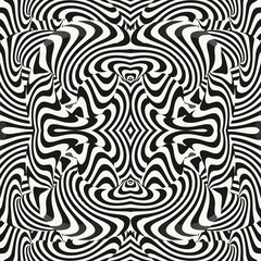 Optical illusion illustration, abstract futuristic background