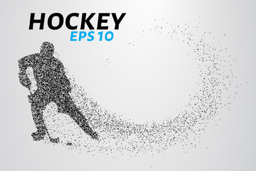 Hockey player of the particles