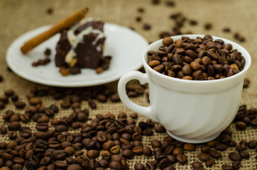 Still life with cup of coffee 