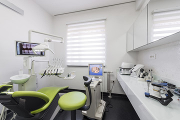 Dentist's office: modern equipment and instruments