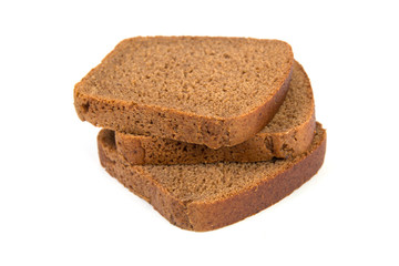 Slices of rye bread