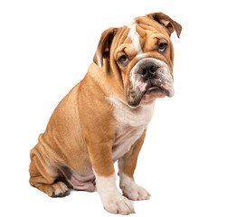 English bulldog puppy isolated