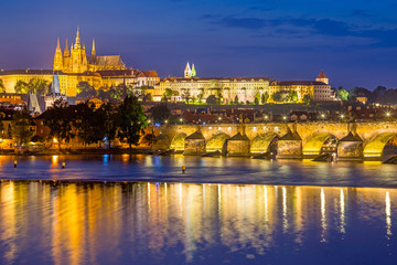 River Vltava, Charles Bridge Prague Czech Republic