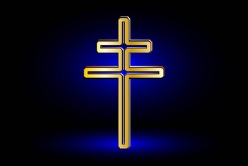 double religious cross ,Christian double cross,