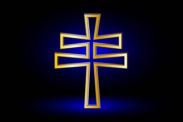 double religious cross ,Christian double cross,