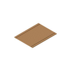 mat isometric icon isolated on white background