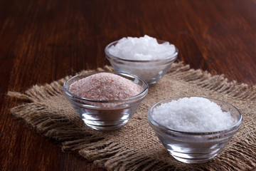 white and pink salt