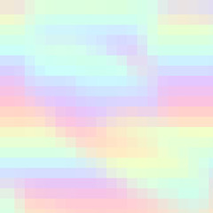 Hologram colorful pixel to create trendy modern design