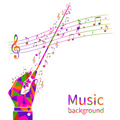 Colorful music background