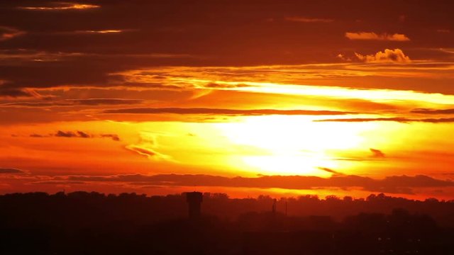 Timelapse video of beautifull sunset.  Full hd stock footage clip.
