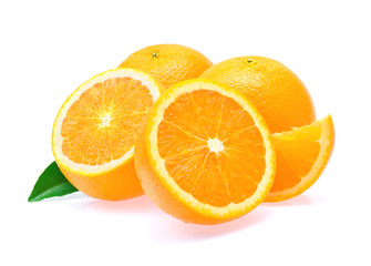 Orange fruit on white