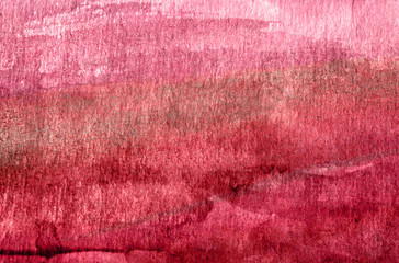 red watercolor background wet