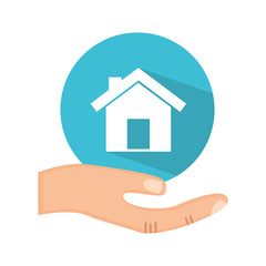 Fototapeta na wymiar home insurance property concept icon vector illustration design
