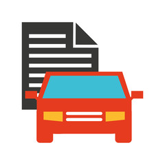 car insurance business icon vector illustration design