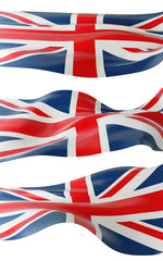 British flag flowing