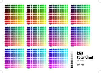 RGB Press Color Chart