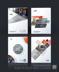 Brochure template layout, cover design annual report, magazine, 
