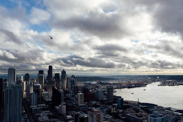 City of Seattle from Space Needle