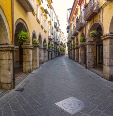I portici borgo Scacciaventi di Cava de Tirreni