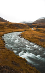 Flowing river in fall