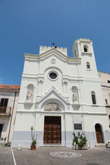 Fototapeta na wymiar Church in Pizzo town, Calabria, Italy 