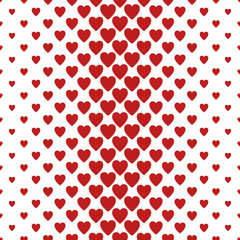 Red vertical heart pattern background design