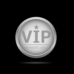 Fototapeta premium Silver Vip label