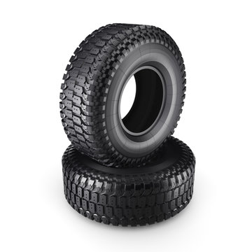 3D rendering truck tires