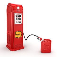 3D rendering gas station