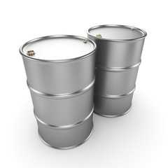 3D rendering aluminum barrel