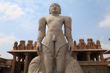 Shravanabelagola statue in South India