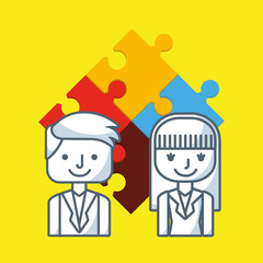 teamwork people business icon vector illustration design