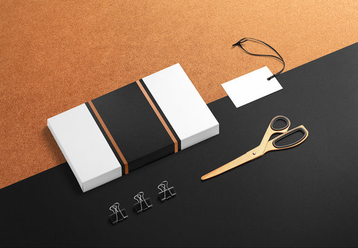 Black and Tan Stationery Mockup 2