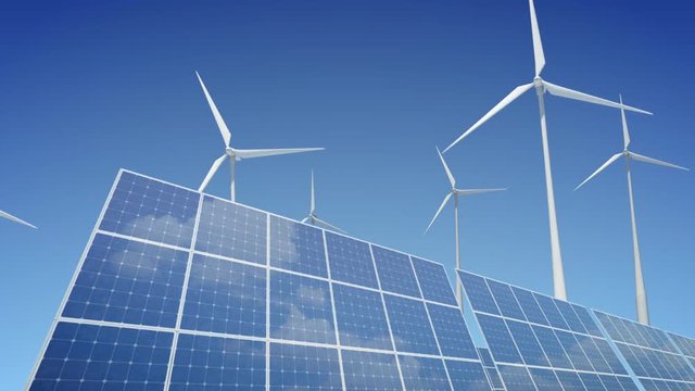 Solar Panels and Wind Turbines.CG