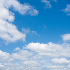 Fototapeta na wymiar Blue sky and clouds over horizon. Heaven.