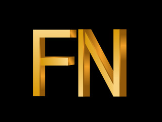 FN Initial Logo for your startup venture