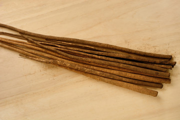 ごぼう　木目背景