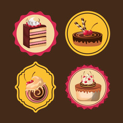 baked goods daily fresh vector illustration design