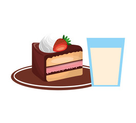 delicious tray - baked goods vector illustration design