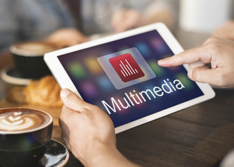 Digital Music Streaming Multimedia Entertainment Online Concept