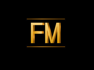 FM Initial Logo for your startup venture