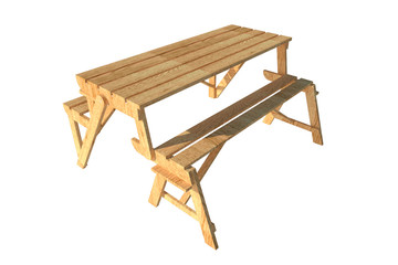 Mesa de madera Picnic