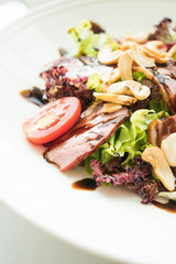 Smoked duck salad