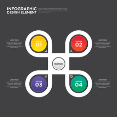 Infographic business report layout design element vector illustration