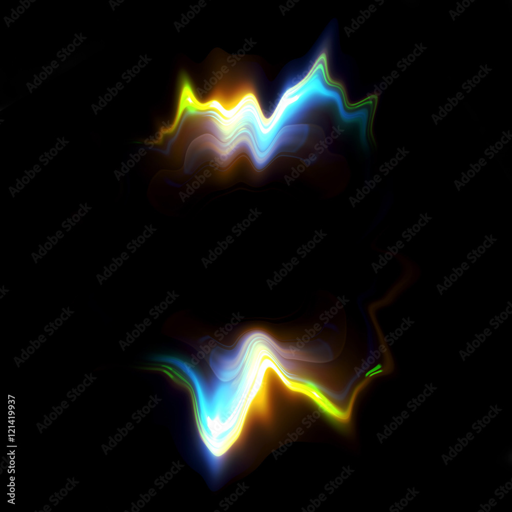 Poster abstract fiery ring background with luminous swirling backdrop. glowing spiral. the energy flow tunn