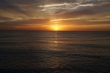 Sunrise over the Atlantic, Miami Beach, Florida