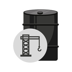 barrel petroluem industry icon vector illustration design