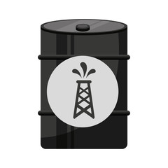 barrel petroluem industry icon vector illustration design