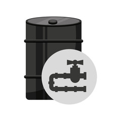 barrel petroluem industry icon vector illustration design